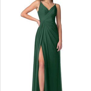 Azazie Evalin Dark Green Bridesmaid Dress